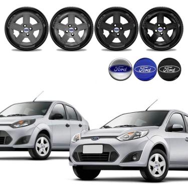Imagem de Jogo calota Ford Sedan Fiesta Hatch Sedan Rocam 11 14 Aro 14