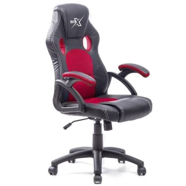 Imagem de Cadeira Gamer BRX Modelo 711 Cor Preto com Vermelho