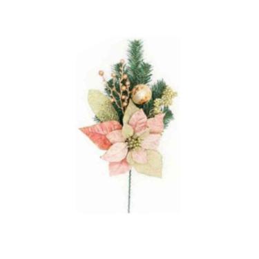 Imagem de Galho de Natal Rose 60 cm Yangzi