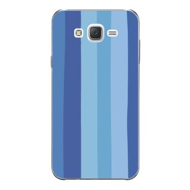 Imagem de Capa Case Capinha Samsung Galaxy  J5  Arco Iris Azul - Showcase