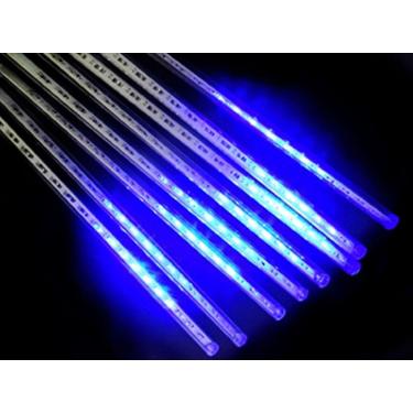 Imagem de Pisca Pisca Cascata De Gelo 8 Tubos 136 Leds Azul Natal