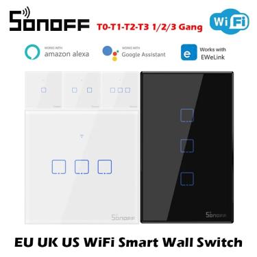Imagem de SONOFF-WiFi Smart Switch  Módulos de Automação Residencial  UE  Reino Unido  EUA  Interruptores de