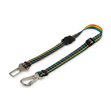 Imagem de Dog Trip Brasil Cinto de Segurança Pet Universal para Cachorro Gato com Gancho Trava de Segurança Cães Gatos Carro Coleira Adaptador Ajustável Porte Grande Médio Pequeno Estampa Ipanema