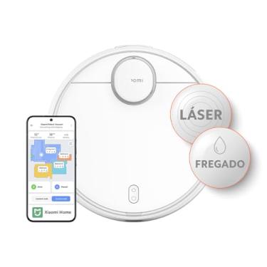 Imagem de XIAOMI Robot Vacuum S12 - Robot aspirador e limpa-chão com sistema inteligente de navegação a laser (LDS), sucção de 4000 Pa, caminhos de limpeza em ziguezague, branco