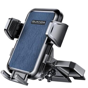 Imagem de GUANDA TECHNOLOGIES CO., LTD. Suporte de telefone de CD, suporte de telefone de carro atualizado [compatível com capas grossas], suporte universal ajustável de 360° para suporte de slot de CD de carro