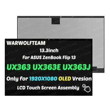 Imagem de WARWOLFTEAM Substituição para ASUS ZenBook Flip 13 UX363 UX363E UX363EA UX363J UX363JA 33.8 cm OLED LCD Display Touch Screen Digitalizador Assembly(não Bisel) (1920X1080 OLED)