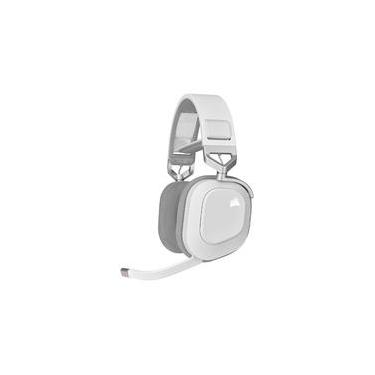 Imagem de Headset Gamer Sem Fio Corsair HS80 RGB, Dolby Atmos, Drivers 50mm, Wireless, Branco - CA-9011236-NA