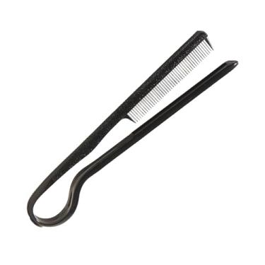 Imagem de harayaa Pente liso alisador de cabelo, pente resistente ao calor, alisamento usando ferro/secador de para salão de cabeleireiro, barbeiro