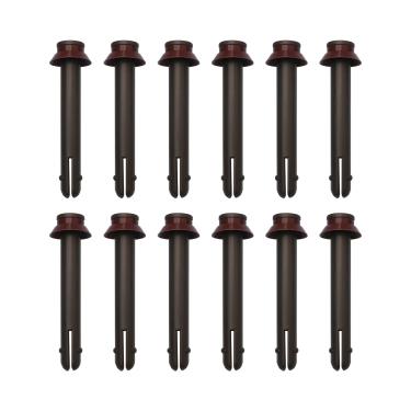 Imagem de Ctuoptuo Pacote com 6 pinos de bloqueio de plástico/ilhós/pinos de junta em T, adequado para piscinas Power Steel Deluxe e Coleman de 5,5 m e 6 m vendidas antes de 2022 (12, marrom)