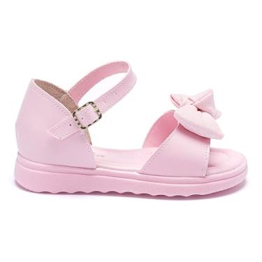 Imagem de Sandália Feminina Infantil Menina Bebê Tininha Laço com Glitter Escolar (Rosa, BR, Criança de 1 a 3 anos, Numérico, 22)