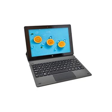Imagem de Fusion5 Teclado de encaixe universal para todos os modelos de tablets Windows de 10,1 polegadas - Converta seu tablet Windows 11 em um laptop para maior produtividade - Design fino e elegante