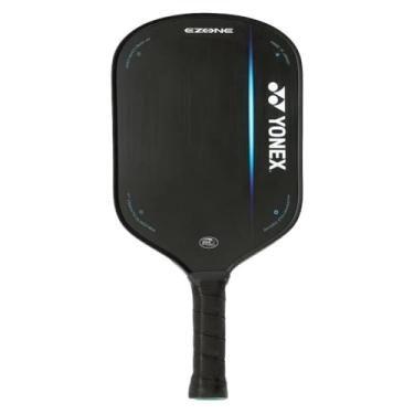 Imagem de YONEX EZONE Midweight Durable Traditional Shape 201mm Width 8.11 Oz Black Pickleball Paddle | PP Honeycomb Core, Glassfiber Microparticle Coating & Carbon Fiber | G2-4 1/4" Grip
