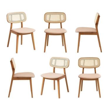 Imagem de Kit 4 Cadeiras Madeira Maciça Liz Cabecasa Madeiramadeira  Cinza