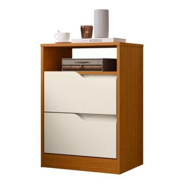 Imagem de Mesa de Cabeceira Flex  Pinhão Cinamomo Off White - Mais de Casa
