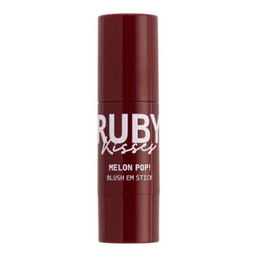 Imagem de Blush em Stick Ruby Kisses Melon Pop, Terracotta