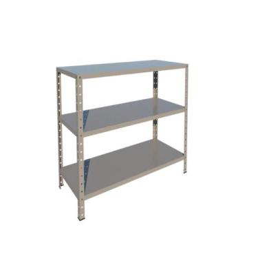 Imagem de Estante Aço Baixa p 75kg 3 Bandejas 90cm x 40cm x 92cm Var Cor - PAI -
