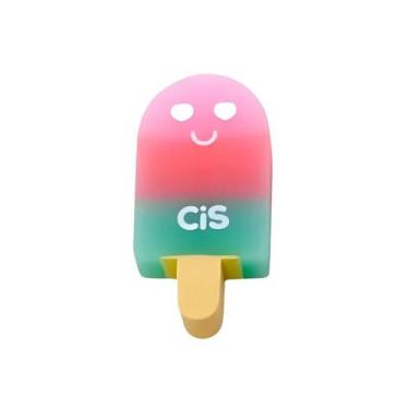 Imagem de Borracha Escolar Picolé Fofa e Divertida Cis Fantasia, ROSA E VERDE