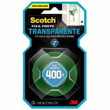 Imagem de Fita Dupla Face Fixa Forte 12mm X 2m Transparente Uso Interno - 3M