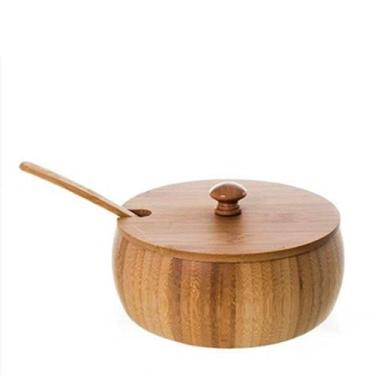 Imagem de Farinheira de Bambu com Colher 19,5CM - Mimo Style