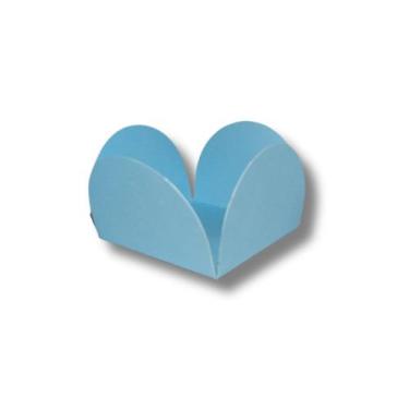 Imagem de 1.000 Forminhas 4 Pétalas Cor Azul Frozen P/ Doces Gourmets Brigadeiro