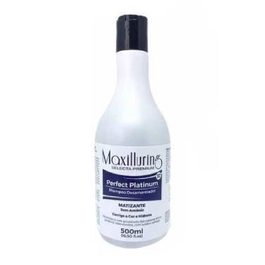 Imagem de Shampoo Desamarelador Maxilluring Perfect Platinum 500mL - Maxilluring