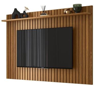 Imagem de Painel Para Tv De Até 70" Polegadas Em Mdp E Mdf Dallas Lukaliam Imbuia