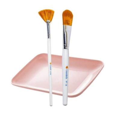 Imagem de Kit Pincéis Seda Estética 06, 18 Peelings, Ácidos, Máscaras e Apoio Ba