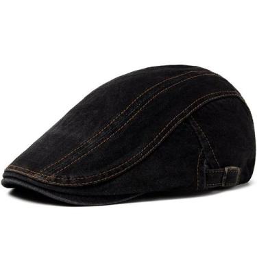 Imagem de Boina Masculina Estilo Retro Unissex em Cores Slidas  Look Casual - Em