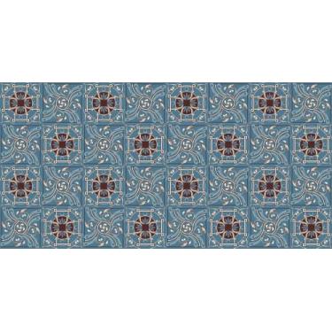Imagem de Adesivo Azulejo Português - 2 desenhos (AZUL E PRATA) - Leo Publicidad