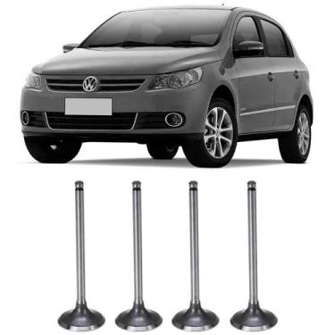 Imagem de Jogo 4 Válvula Escape Gol G4 G5 G6 G7 1.6 8V 2008 a 2021 Metal Leve VE