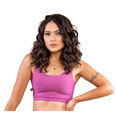 Imagem de Top Poliamida Spandex bojo removível P M G GG PINA - PINA Fitnesswear,