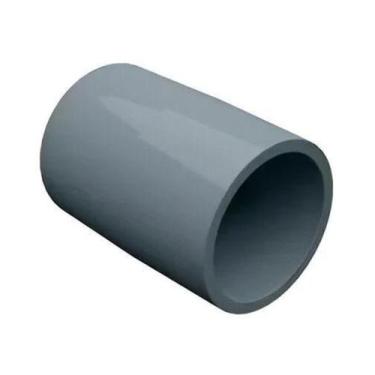 Imagem de Luva De Emenda Lisa PVC P/ Eletroduto 1/2" Cinza MASSTER - Masster Pla