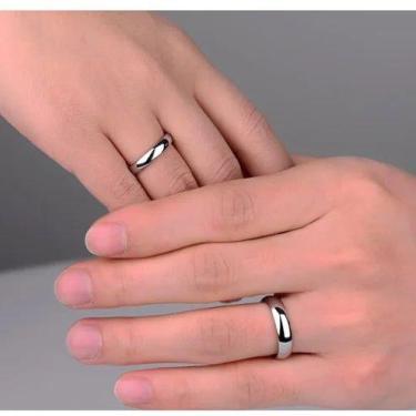 Imagem de Par de Alianças de Namoro + Anel Solitario - Bem casados Alianças - Eh