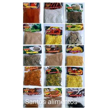 Imagem de  temperos com 50 unidades sortidos - Santos Alimentos