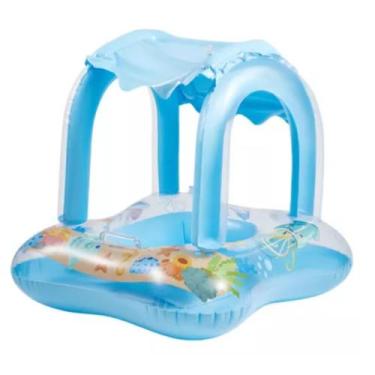 Imagem de Bóia Infantil Inflável  com cobertura Proteção Solar Baby float Kids M