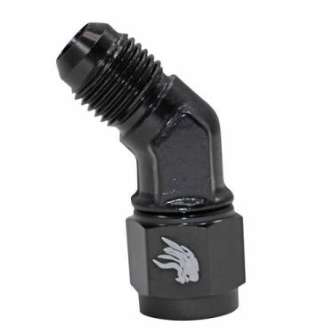 Imagem de Conexão Curta 45 Femea 6AN x 6AN Macho All Black - Cód.9474 - ASLLAN
