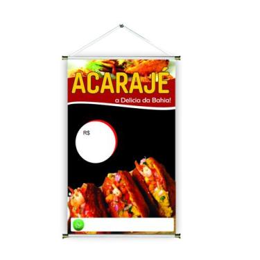 Imagem de Banner pronto Acarajé REF 01 - medida 45x70 cm (arte Pronta)