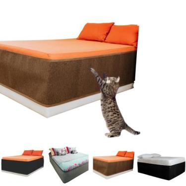 Imagem de Protetor Arranhador Cama Box para Gatos - Au Au Miau Company, CARAMELO