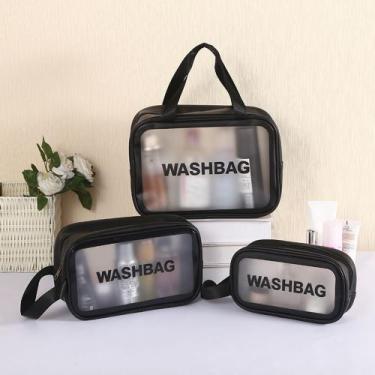 Imagem de Kit 3 Necessaires Bolsa Viagem Organizador de Objetos Pessoais - Attus