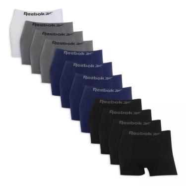 Imagem de Kit 12 Cuecas Masculinas Box Microfibra Reebok, M