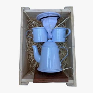 Imagem de Kit de Café Individual - Branco - Demolição com engradado - Silvana Va