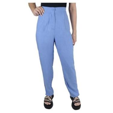 Imagem de Calça Feminina Facinelli By Mooncity Pantalona Azul - 290023-Feminino