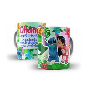 Imagem de Caneca Lilo Stitch Ohana quer dizer família - Jlssublimação