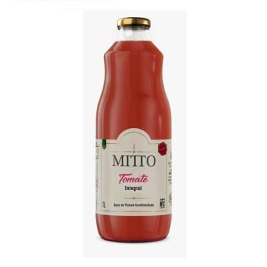 Imagem de Suco Mitto 1L Tomate Integral Vidro