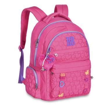 Imagem de Mochila Escolar Rebecca Bonbon Soft Coração Clio -, Rosa