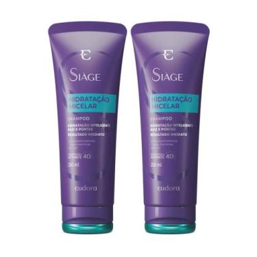 Imagem de Kit 2 Shampoo Siàge Hidratação Micelar 250ml - Eudora