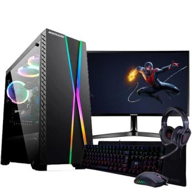 Imagem de Pc Gamer Ryzen 5 5600G 8Gb Ram Ddr4 Ssd 480Gb Monitor 24'' - Amorim