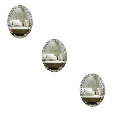 Imagem de Kit 3 Espelhos Decorativos venezianos  Pegui 32x24 3869 - CREATUS, pra