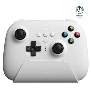 Imagem de 8Bitdo Ultimate 2.4G Wireless Controller, Hall Effect Joystick Update, Gaming Controller with Charging Dock for PC, Android, Steam Deck & Apple (White)