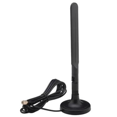 Imagem de Kaunosta Antena WiFi de banda dupla 2,4 GHz 5,8 GHz alto ganho 10dBi SMA antena magnética base magnética para PC Desktop PCI PCIe roteador de rede sem fio WiFi cartão câmera de segurança